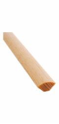 Döllken Profiles Čtvrtkruh borovicový 18 mm x 18 mm délka 2400 mm