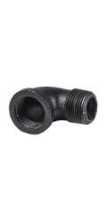 Dolle Rohová spojka 90° pro regálový systém s trubkami, vnější/vnitřní závit 20 mm (3/4"), černá