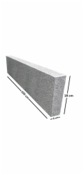 Eurostone Žulová dlažba, šedá, opálená ze všech stran, 6 cm x 18 cm x 100 cm