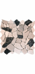 Sonstige Mozaiková podložka Polygonal Biancone Travertino Marron 30 cm x 30 cm