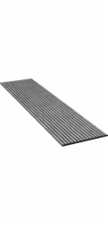 Denpanels Akustický obklad stěny, laminovaný beton šedý MDF/akustická plsť černá, 240 cm