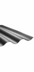Sonstige Vlnitá PVC deska Sinus 76/18 Černá 80 cm x 120 cm Tloušťka: 1,2 mm