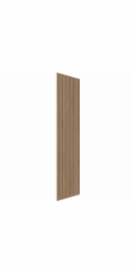 Denpanels Akustický obklad stěny z ořechového dřeva, přírodní barva, na akustickém filcu černé barvy, 240 cm FSC®