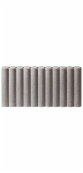 Diephaus kulatá palisádová hrana šedá 50 x 25 x 6 cm