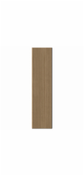 Denpanels Akustický obklad stěny, přírodní dub na černé akustické plsti, 240 cm, certifikace FSC®