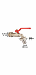 Sonstige Kulový kohout s hadicovou koncovkou 26,4 mm (R 3/4)
