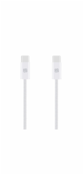 OBAL:ME Super Fast USB-C/USB-C Pletený kabel 100W 2m White
