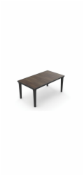 Zahradní stůl Keter Deco Futura 160 walnut / grafit