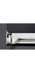 Hettich Kolečkový výsuv 500 mm, práškově lakovaný bílý, 20 kg
