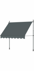 Markýza s úchyty 2,95 m x 1,5 m antracitová