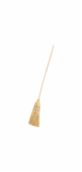 Dětské koště z rýžové slámy s dřevěnou rukojetí 99 cm