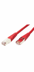 Patchkabel S/FTP,Cat6,2xRJ45, 3m červený