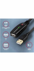 AXAGON ADR-205, USB 2.0 A-M -> A-F aktivní prodlužovací / repeater kabel, 5m