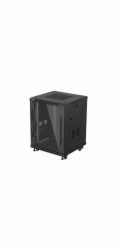 LANBERG INSTALAČNÍ RACK 19" 15U 600X600 ČERNÉ SKLENĚNÉ DVEŘE (PLOCHÉ BALENÍ)