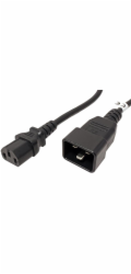 PREMIUMCORD Kabel síťový propojovací 230V 10A 2m, konektory IEC 320 C13 - IEC 320 C20
