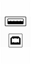 Logo USB kabel (2.0)  USB A samec - USB 