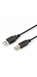 Logo kabelu USB USB-A – USB-B 5 m šedý (24120)