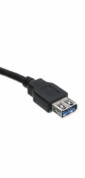 Kabel USB Logo USB-A - USB-A 1,8 m Černý