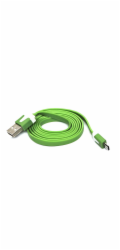 Neutrální USB-A - microUSB USB kabel 1 m Zelený