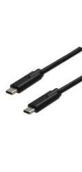 Neutrální USB kabel USB-C - USB-C 1 m černý