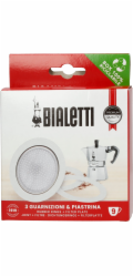 Bialetti Ricambi 3 Ersatz- dichtungen +1 Filter 9 Tassen