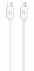 ALIGATOR Datový kabel POWER 3A, USB-C/USB-C, bílý