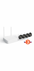 Tenda K4W-3TC - bezdrátový Wi-Fi kamerový set 2K (3MP), NVR + 4x IP kamera s LED, CZ aplikace