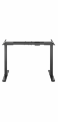 Powerton Desk rám / základna, elektricky nastavitelný, rozteč 500 mm, antikolizní systém, černá, nosnost 100 kg, Powerton
