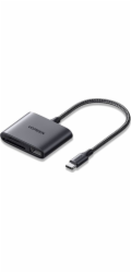 UGREEN Čtečka paměťových karet USB-C na SD/TF + USB 2.0