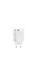 Ribera nástěnná nabíječka 1x USB-A + 1x USB-C 20W Bílá