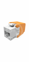 Samořezný keystone Solarix CAT6 UTP SXKJ-6-UTP-WH-SA Component Level a 4PPoE certifikace