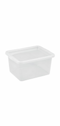 Úložný kufr OKKO BASIC BOX, 52 l, průhledný, 59,5×39,5×31 cm