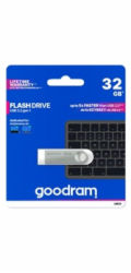 GOODRAM Flash Disk UNO3 32GB, USB 3.2 Gen1, stříbrná