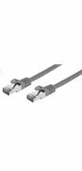 C-TECH kabel patchcord Cat7, S/FTP, šedý, 0,25m