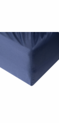 PROSTĚRADLO S GUMOU SATÉN 180X200+25 T. MODRÁ