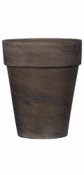 Hrnec Domoletti BASALT, keramika, O 110 mm, tmavě hnědý