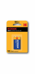 Baterie Kodak 9 V MAX alkalická blistr