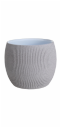Hrnec Domoletti 66713/141, keramika, H 13 cm, šedý