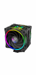 AKASA Chladič CPU SOHO H4 Plus Reverse Kit, CPU Chladič + 120mm Fan, LGA1700, ARGB