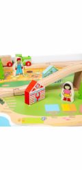 Bigjigs Rail Dřevěná vláčkodráha a stůl