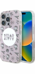 Hello Kitty Hello Kitty HKHMP16LHAOPP Pevný kryt IML All Over Paris MagSafe růžový/růžový pro iPhone 16 Pro 6.3"