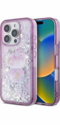 Hello Kitty Hello Kitty HKHCP16XL50PPU Pevný kryt s tekutými třpytkami pro iPhone 16 Pro Max 6.9 fialový/fialový s motivem 50. výročí