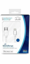 MediaRange Kabel USB-A - 1 m bílý (MRCS178)