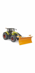 Bruder Claas Axion 950 se sněhovými řetězy a radlicí pluhu, model vozidla