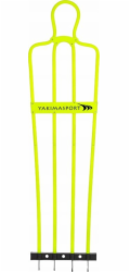Fotbalová stěna AriFlow, 160 cm, Passive Defender Junior Yellow
