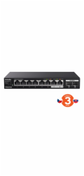 Tenda TEM2010X - Multi-gigabit switch, 8x 2.5G RJ45 + 2x 10G SFP+ port, MAC 16K, ochrana 6kV