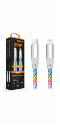 ALIGATOR Datový kabel LIGHT 3A, 30W USB-C/Lightning 0,5m