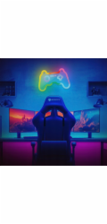Neonové dekorativní LED RGB Plexi GAMEPAD + dálkový ovladač FLRNE04 Forever Light