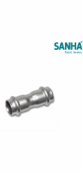 SANHA NIROSAN-Ocelová objímka, nerezová ocel, d90°, d108SANHA