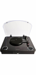 Energy Sistem Gramofon BlackSpin s řemenovým pohonem, černá, průhledná